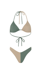 Ashlea Baker Khaki Colour Duo Bikini Bottom