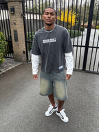 Bénir Oversized Denim Jorts