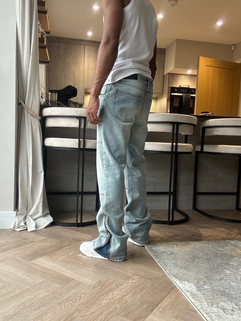 Bénir Zip Flare Denim
