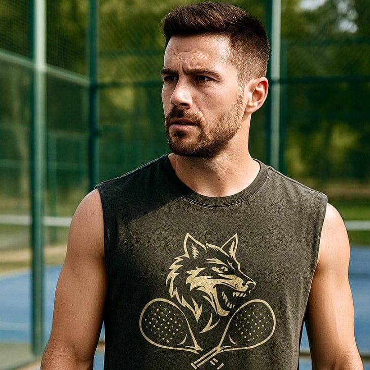 Corcuera Padel Club El Lobo Heavy Faded Padel Court Tank Top