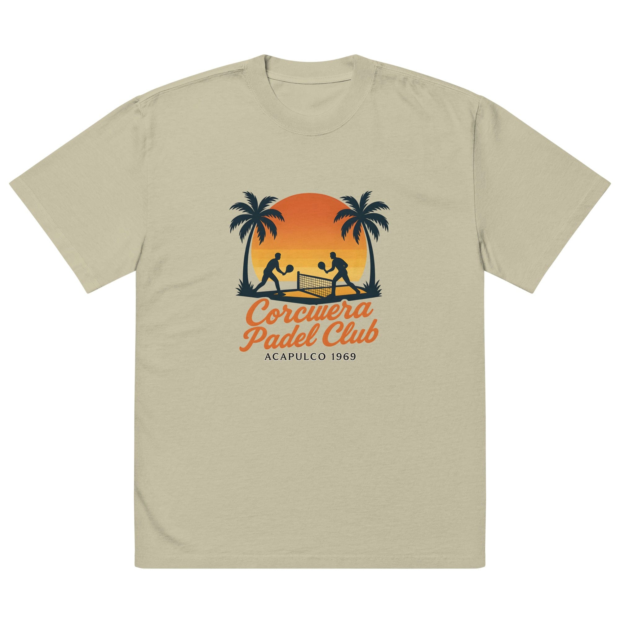 Corcuera Padel Club Sunset Oversized Faded T-Shirt