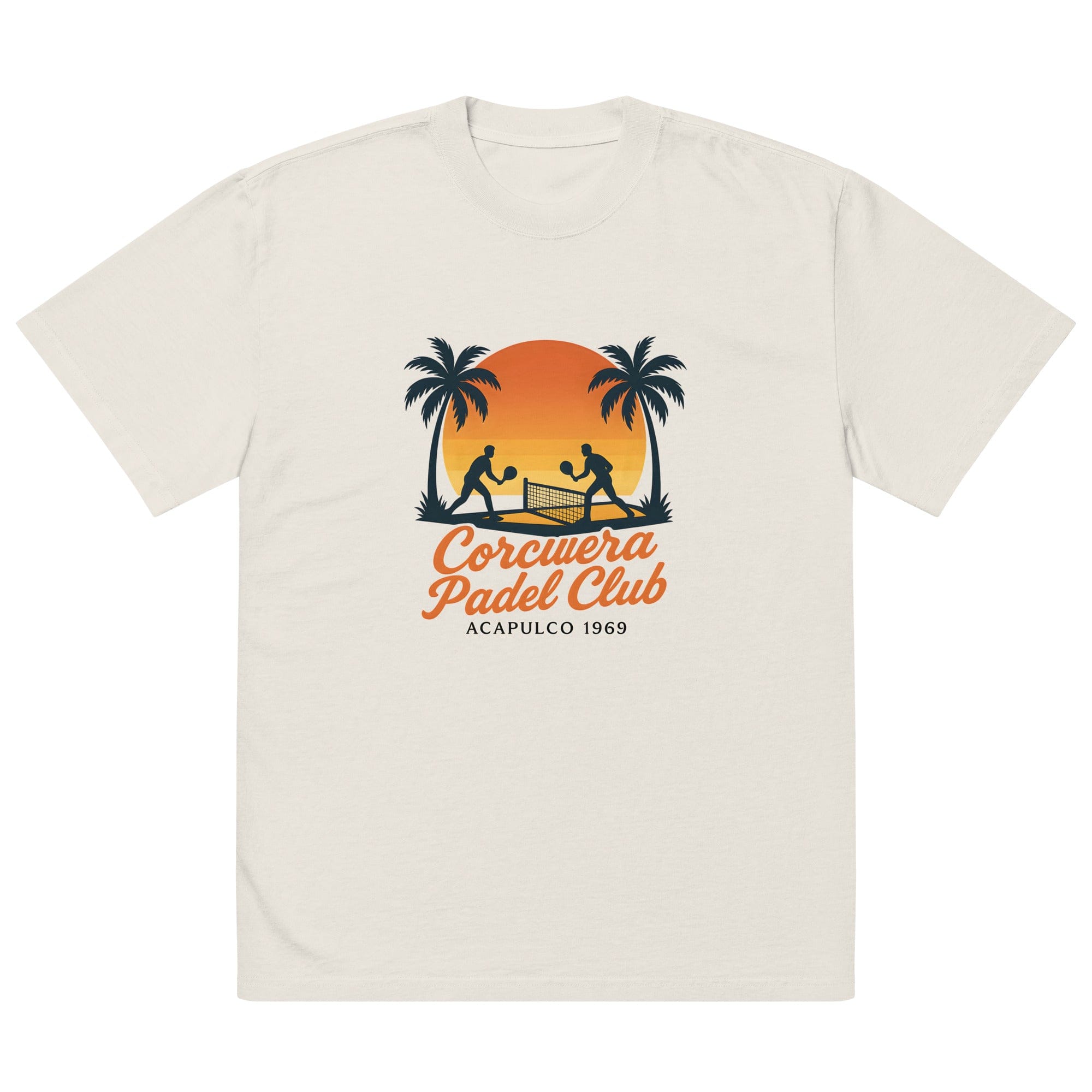 Corcuera Padel Club Sunset Oversized Faded T-Shirt