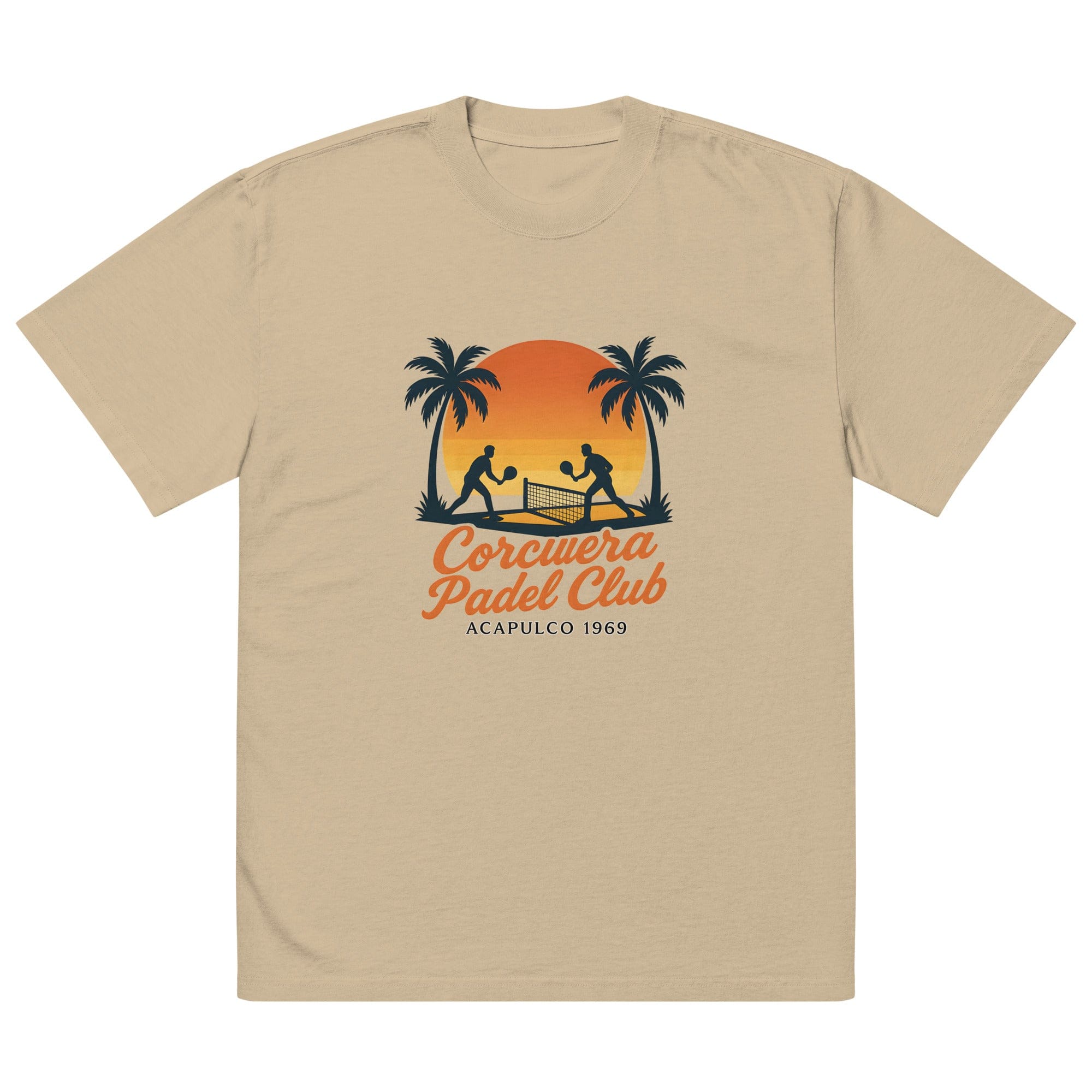 Corcuera Padel Club Sunset Oversized Faded T-Shirt