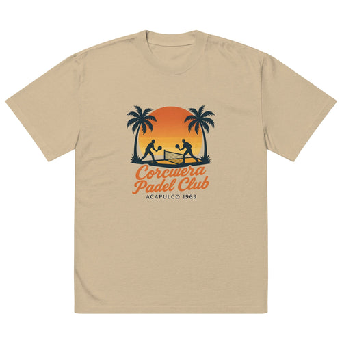 Corcuera Padel Club Sunset Oversized Faded T-Shirt
