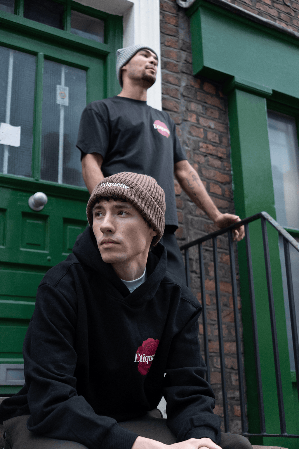 Etiquette Ribbed Beanie