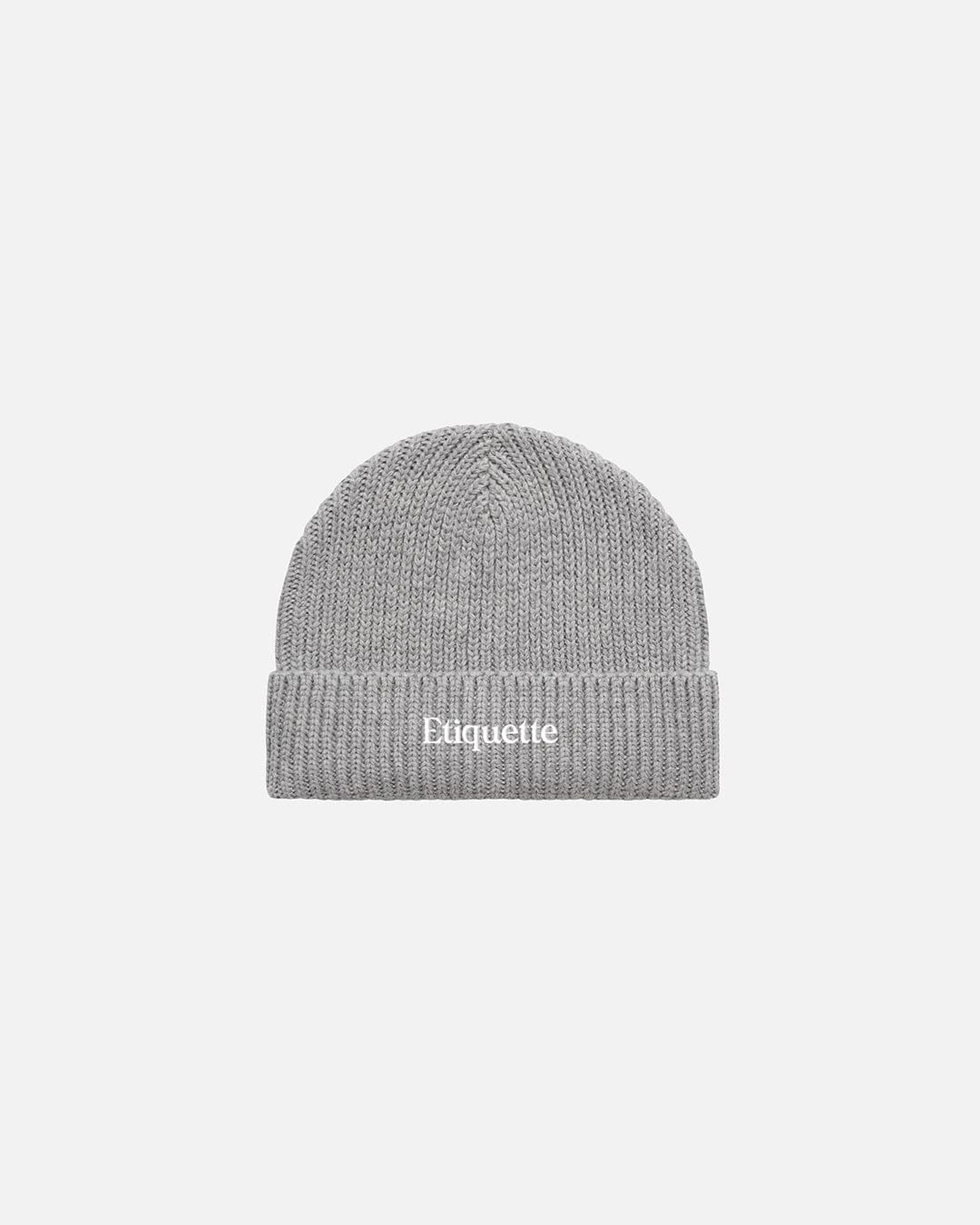Etiquette Ribbed Beanie