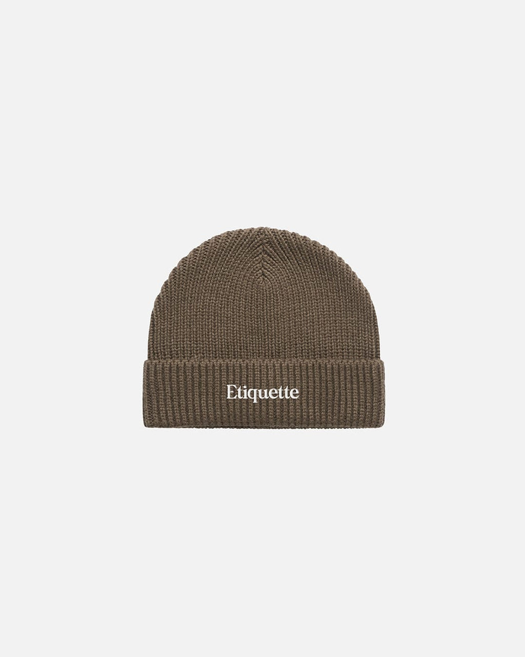 Etiquette Ribbed Beanie