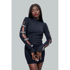 Ivy Ekong Anastasia Bow Sleeve Mini Dress