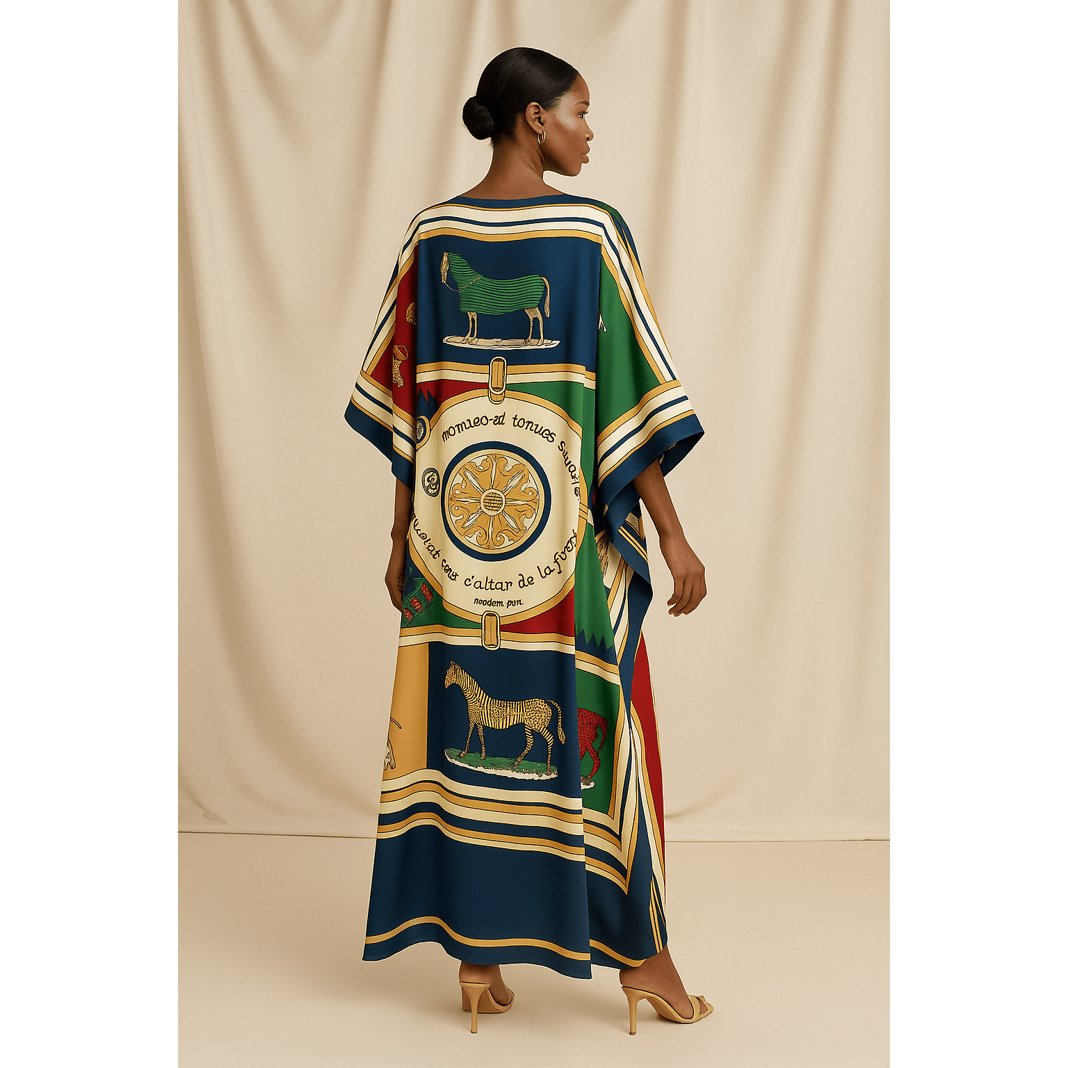 Ivy Ekong Cairo Safari Luxe Silk Caftan