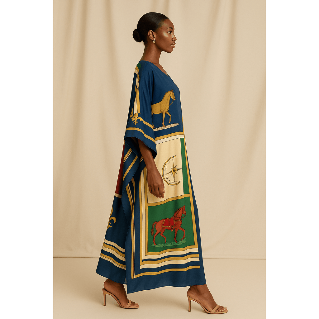 Ivy Ekong Cairo Safari Luxe Silk Caftan