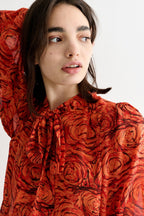 Louche Boo Rosechild Tie Neck Blouse