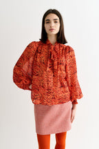 Louche Boo Rosechild Tie Neck Blouse