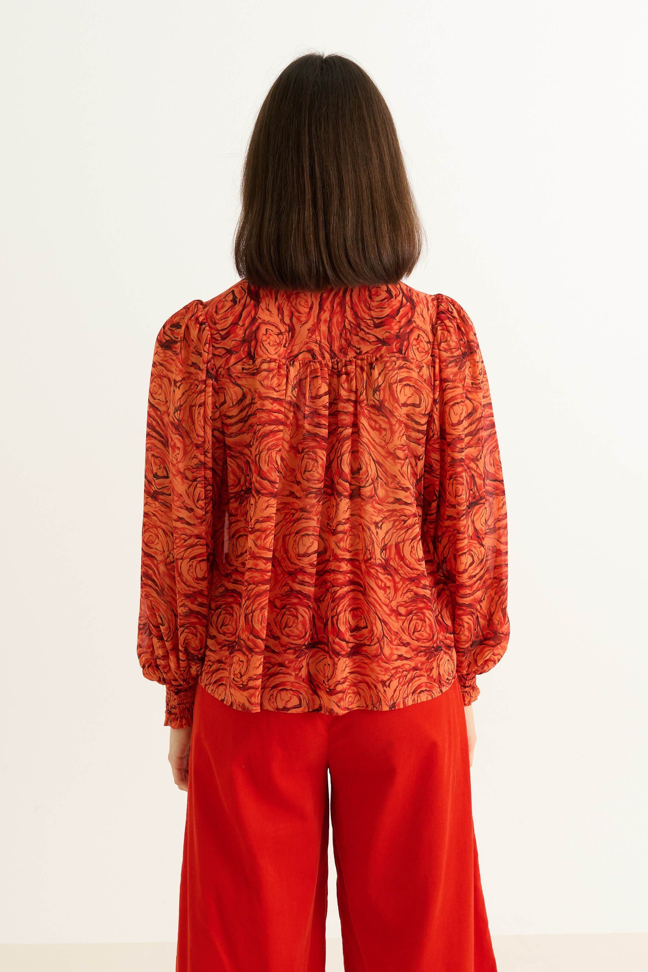 Louche Boo Rosechild Tie Neck Blouse