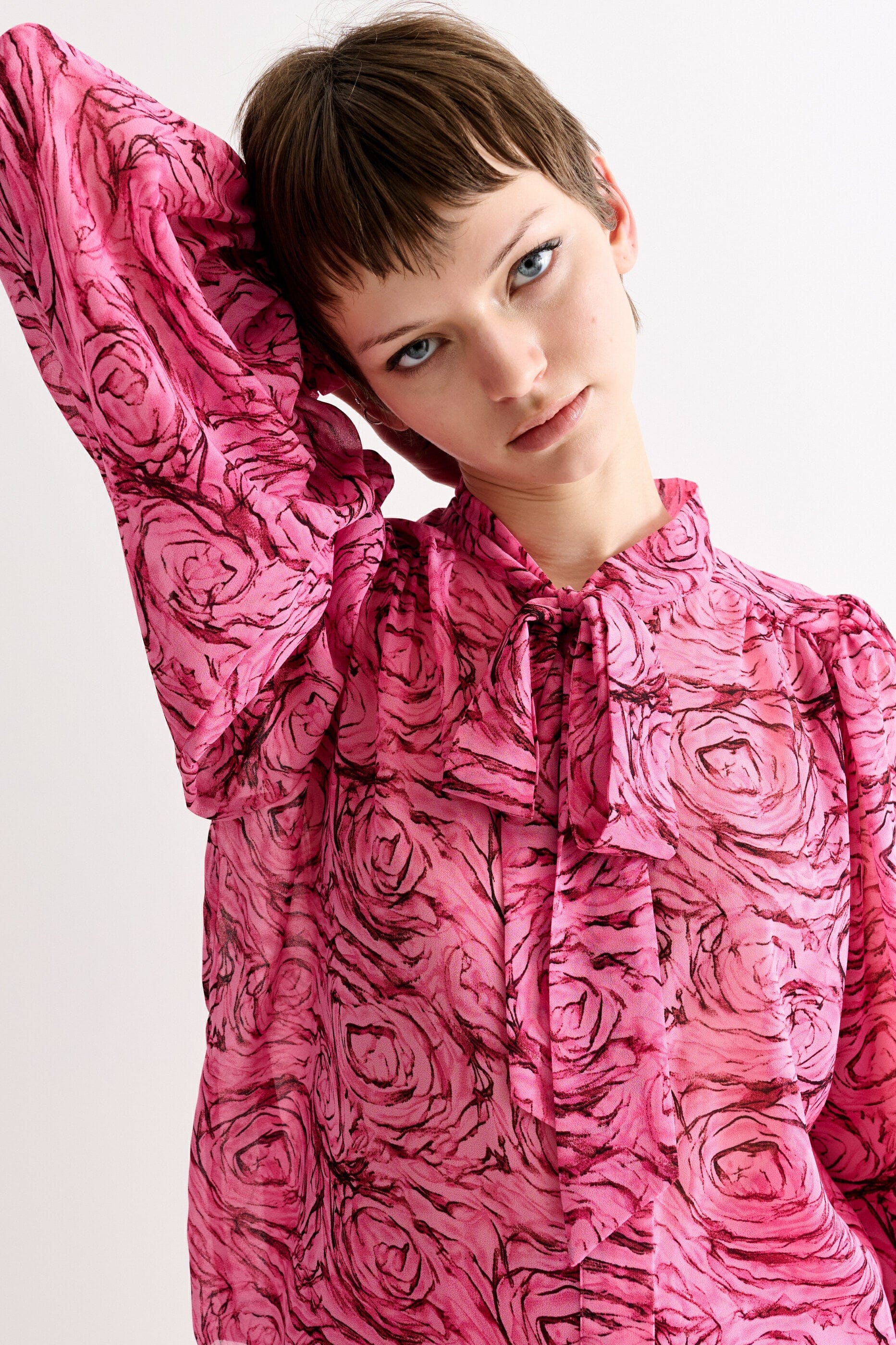 Louche Boo Rosechild Tie Neck Blouse