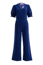 Louche Finlay Babycord V Neck Ric Rac Trim Jumpsuit