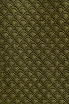 Louche Flory Scallop Quilt Wide Leg Trouser