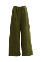 Louche Flory Scallop Quilt Wide Leg Trouser