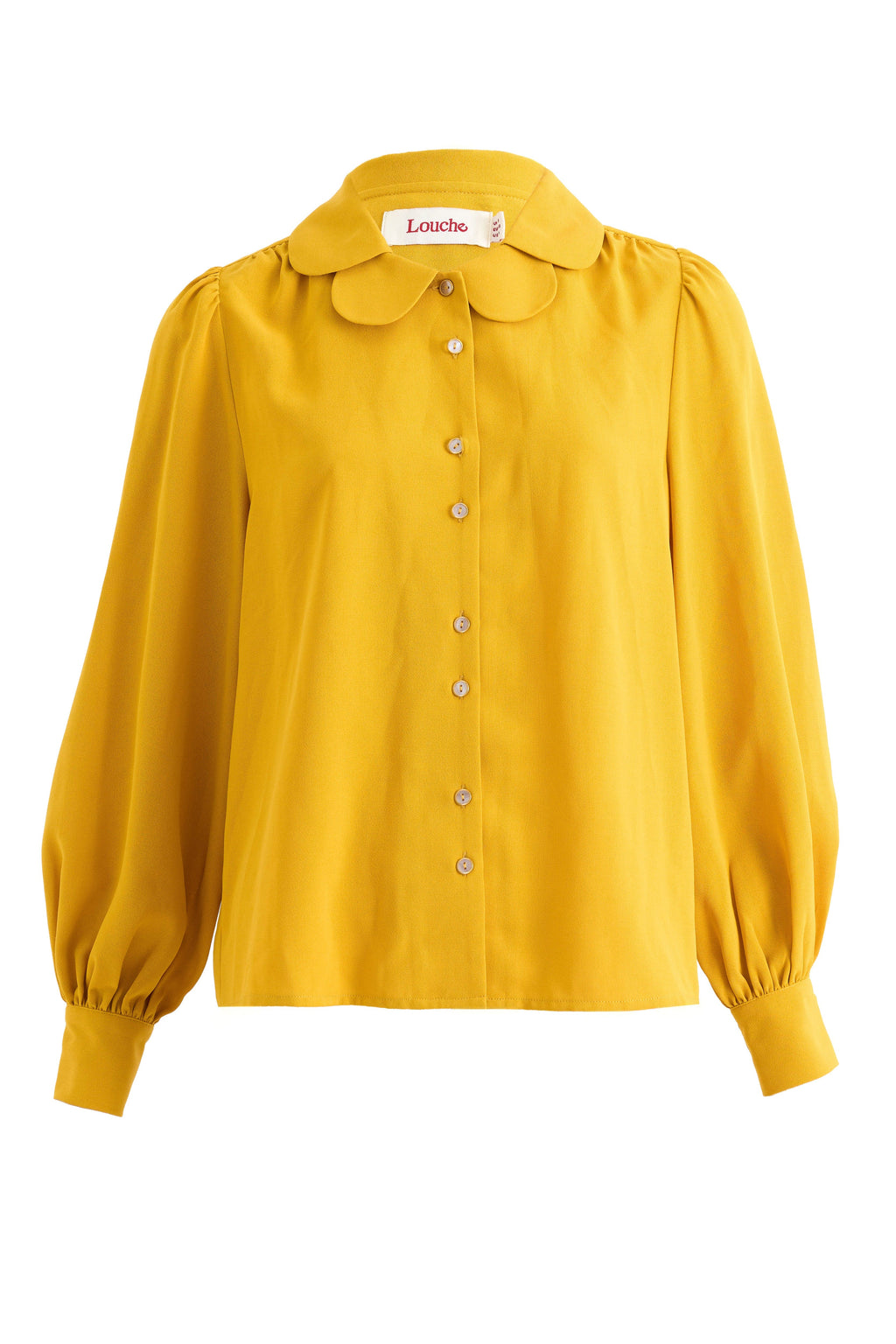Louche Octavia Crepe Petal Collar Blouse