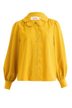 Louche Octavia Crepe Petal Collar Blouse