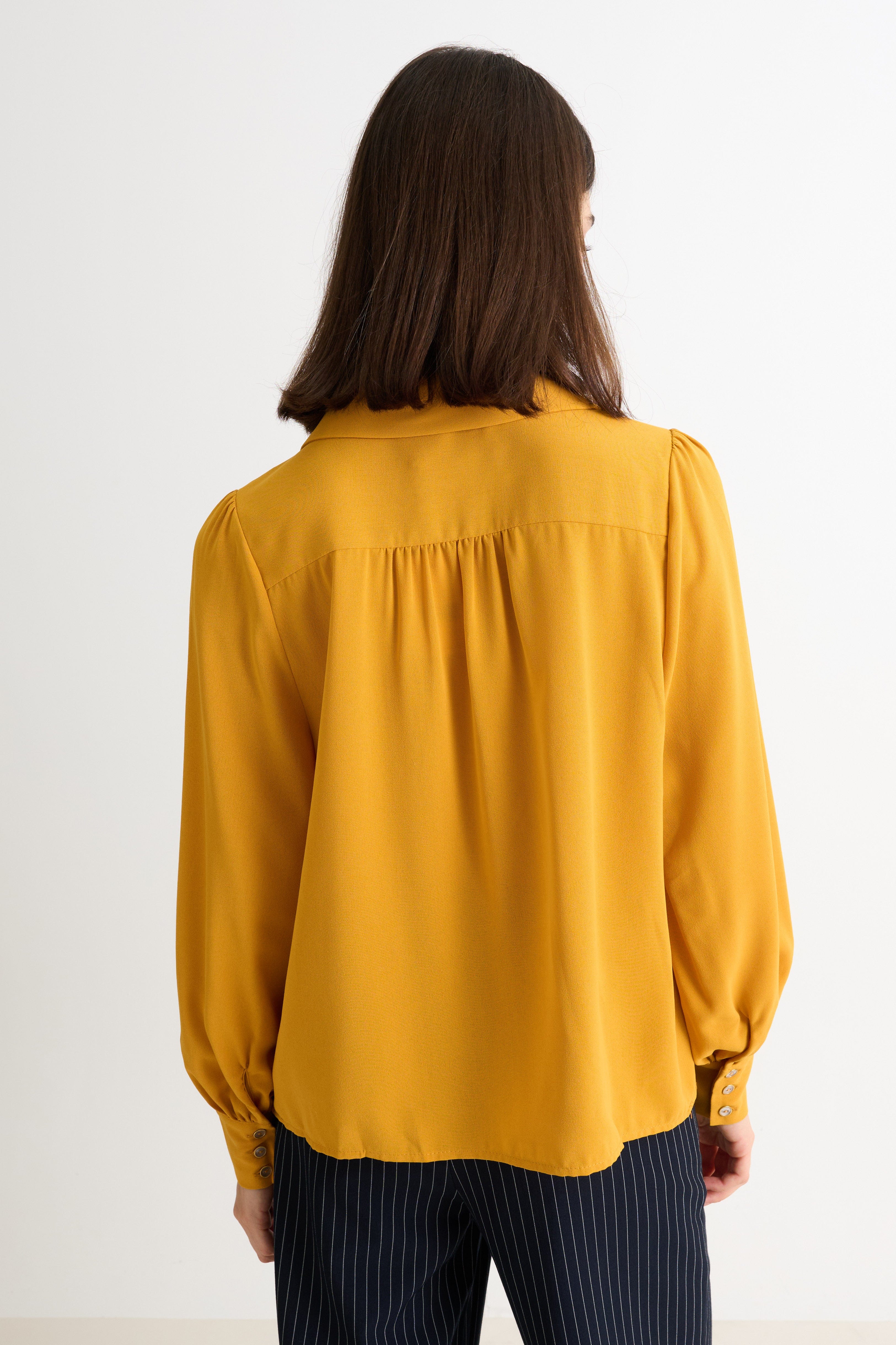 Louche Octavia Crepe Petal Collar Blouse