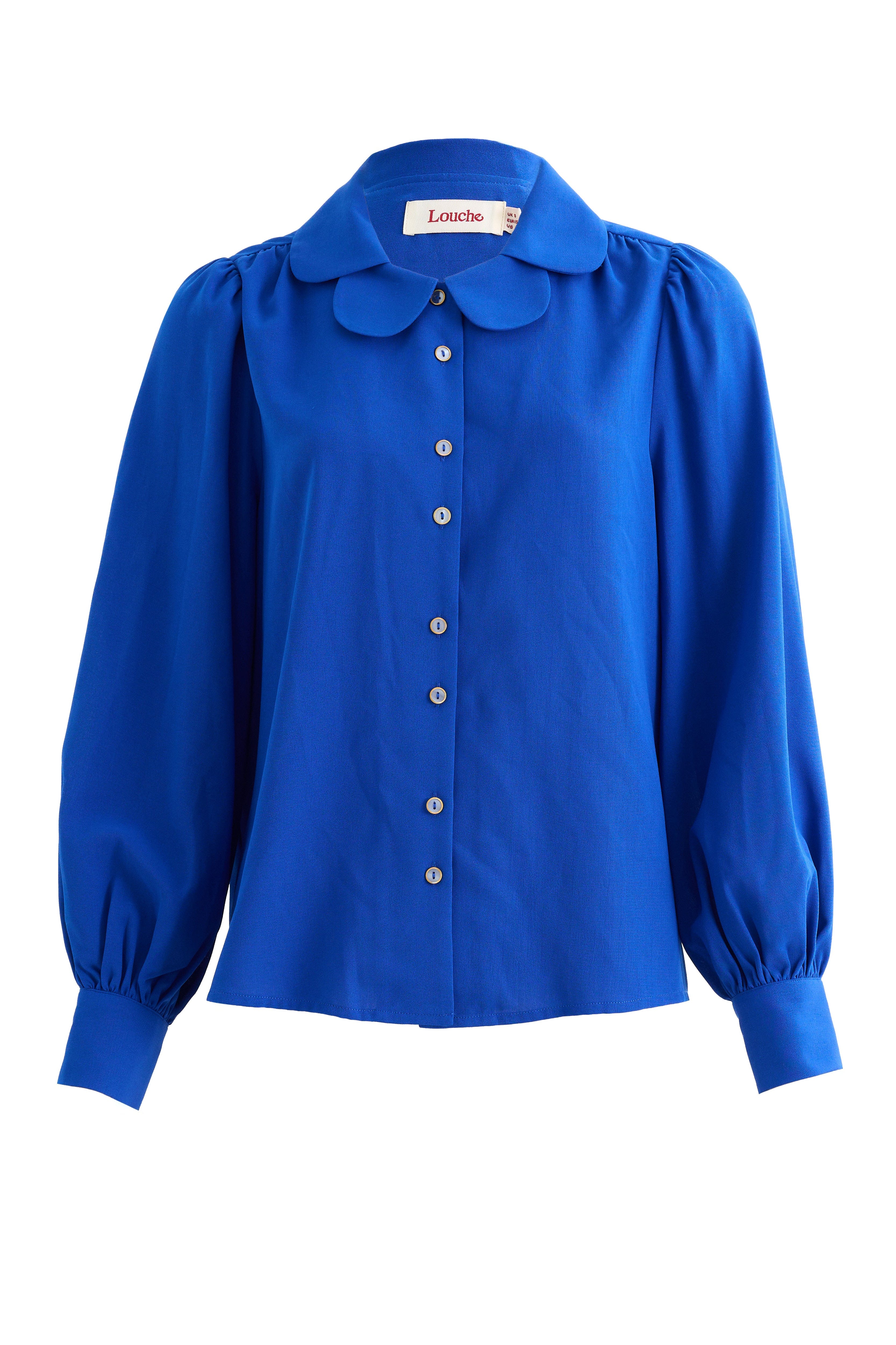 Louche Octavia Crepe Petal Collar Shirt