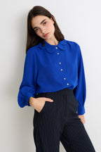 Louche Octavia Crepe Petal Collar Shirt