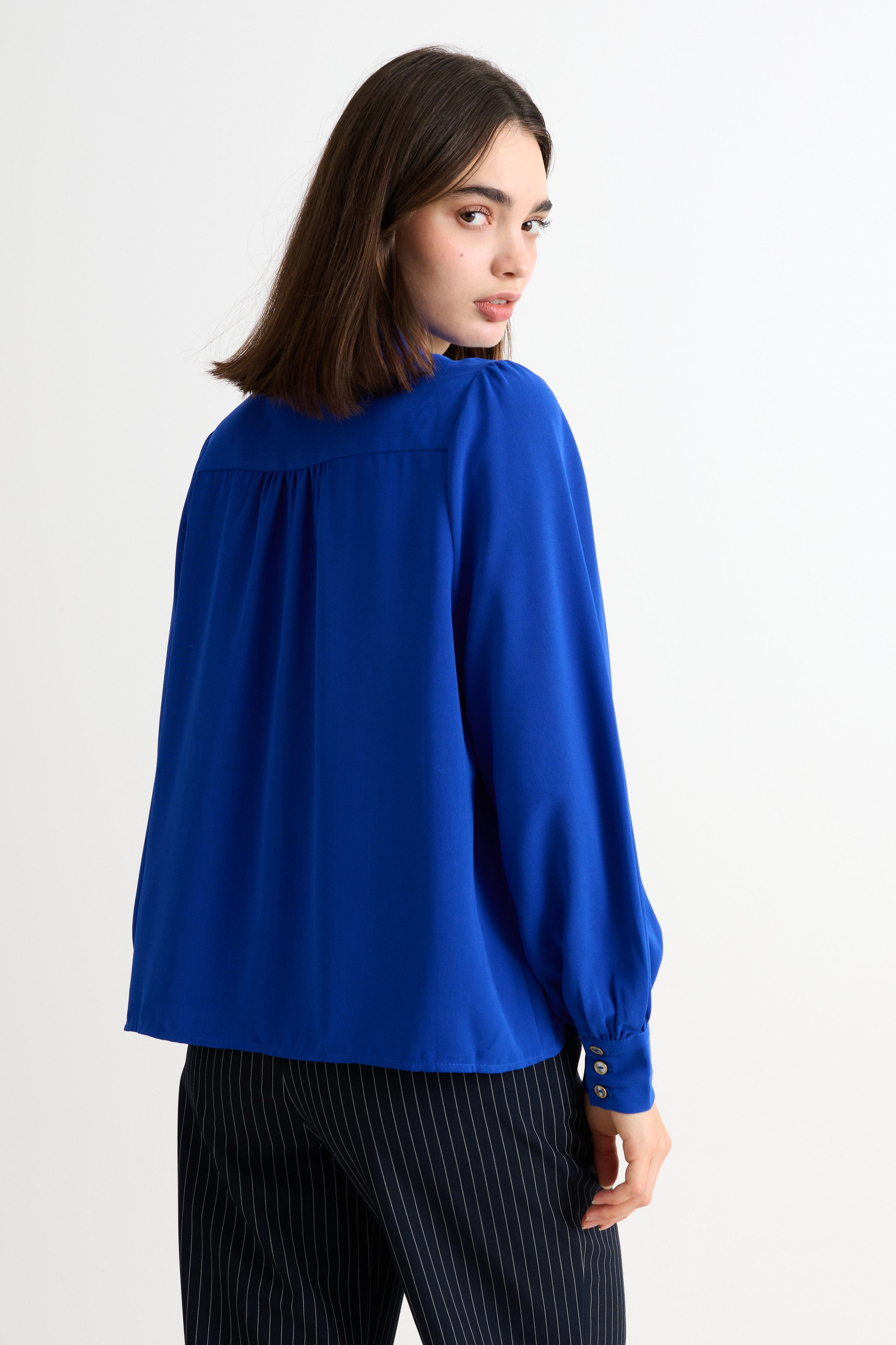 Louche Octavia Crepe Petal Collar Shirt