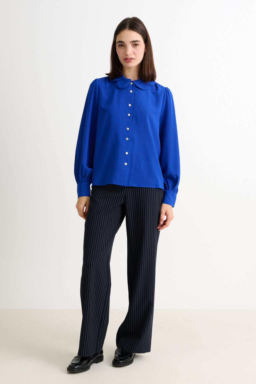 Louche Octavia Crepe Petal Collar Shirt