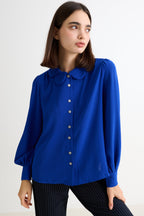 Louche Octavia Crepe Petal Collar Shirt