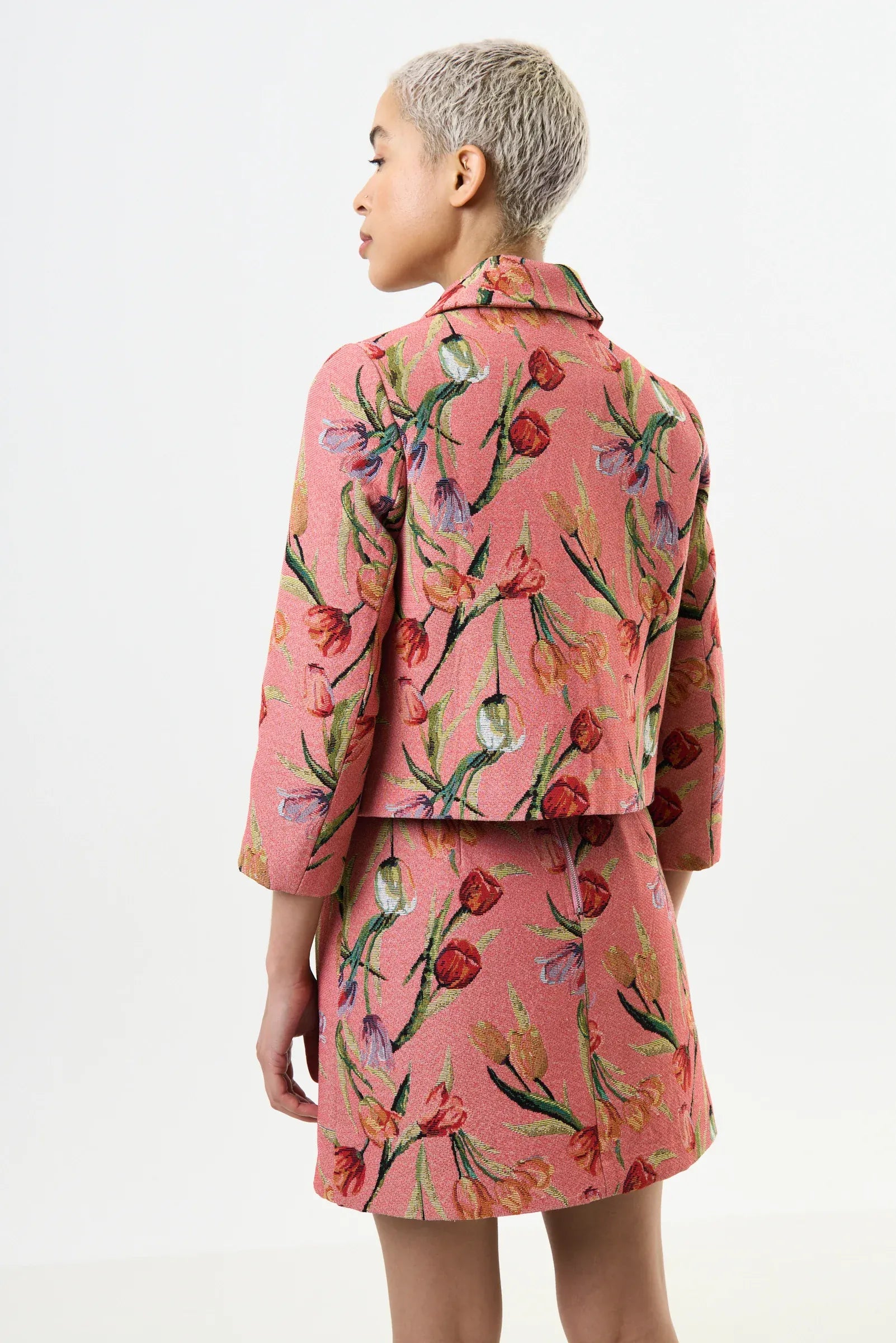 Louche Salut Tulip Jacquard Short Jacket
