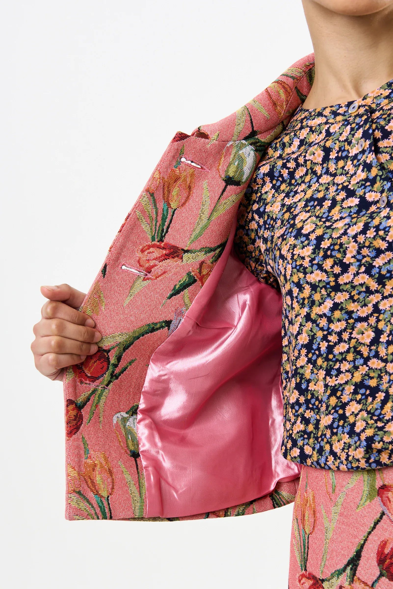 Louche Salut Tulip Jacquard Short Jacket