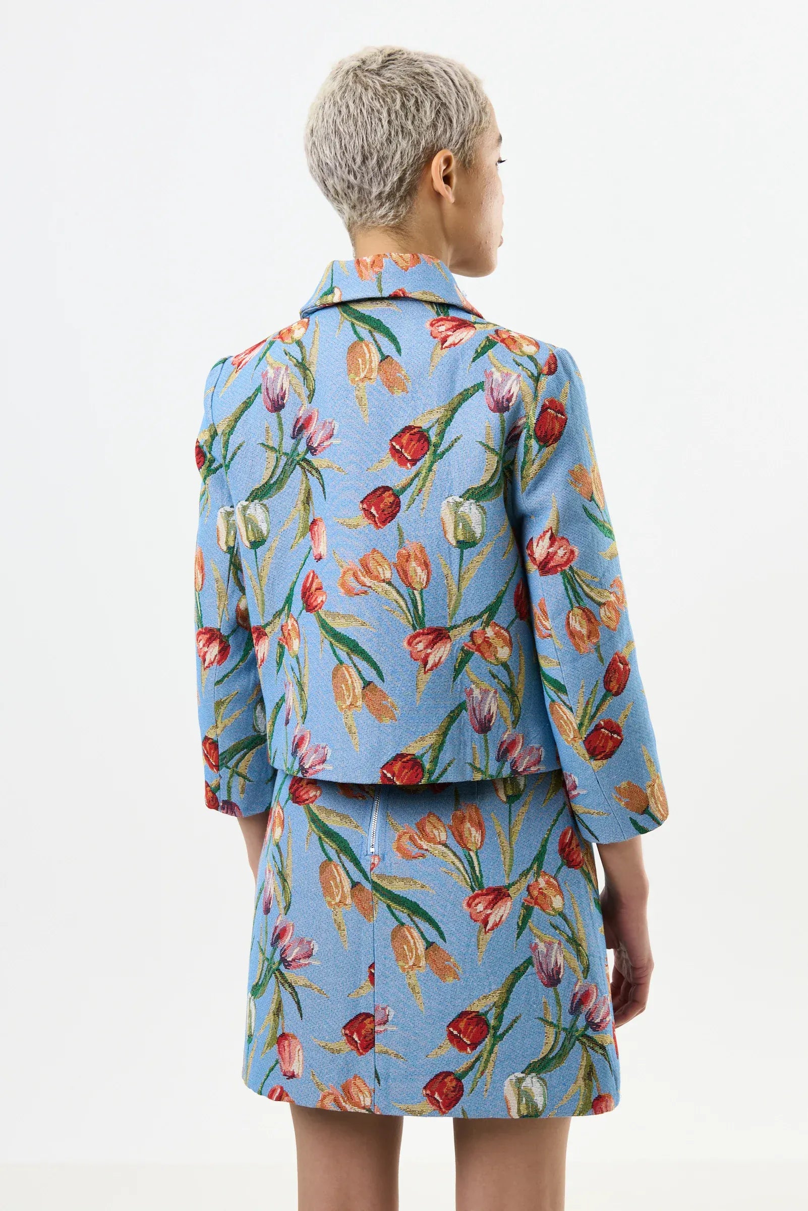 Louche Salut Tulip Jacquard Short Jacket