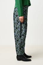 Louche Sutton Blossom Jacquard Barrel Trouser