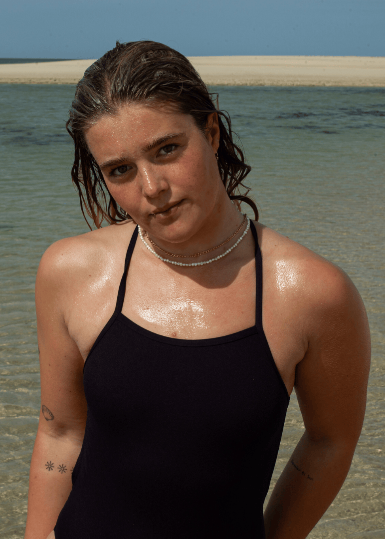 Macke Double Strap One-Piece Training Swimsuit