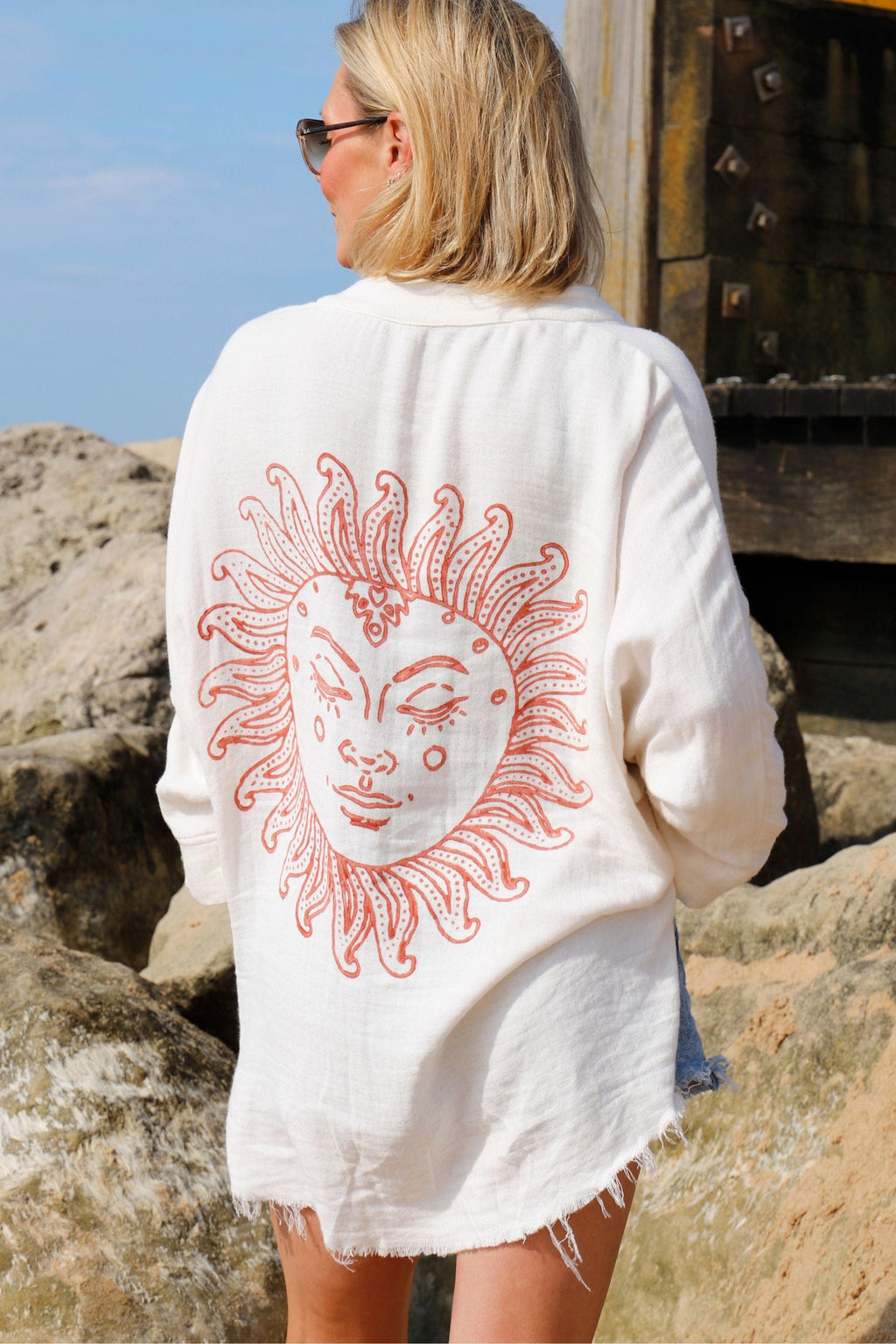 Meraki Beach Sun Goddess Beach Shirt