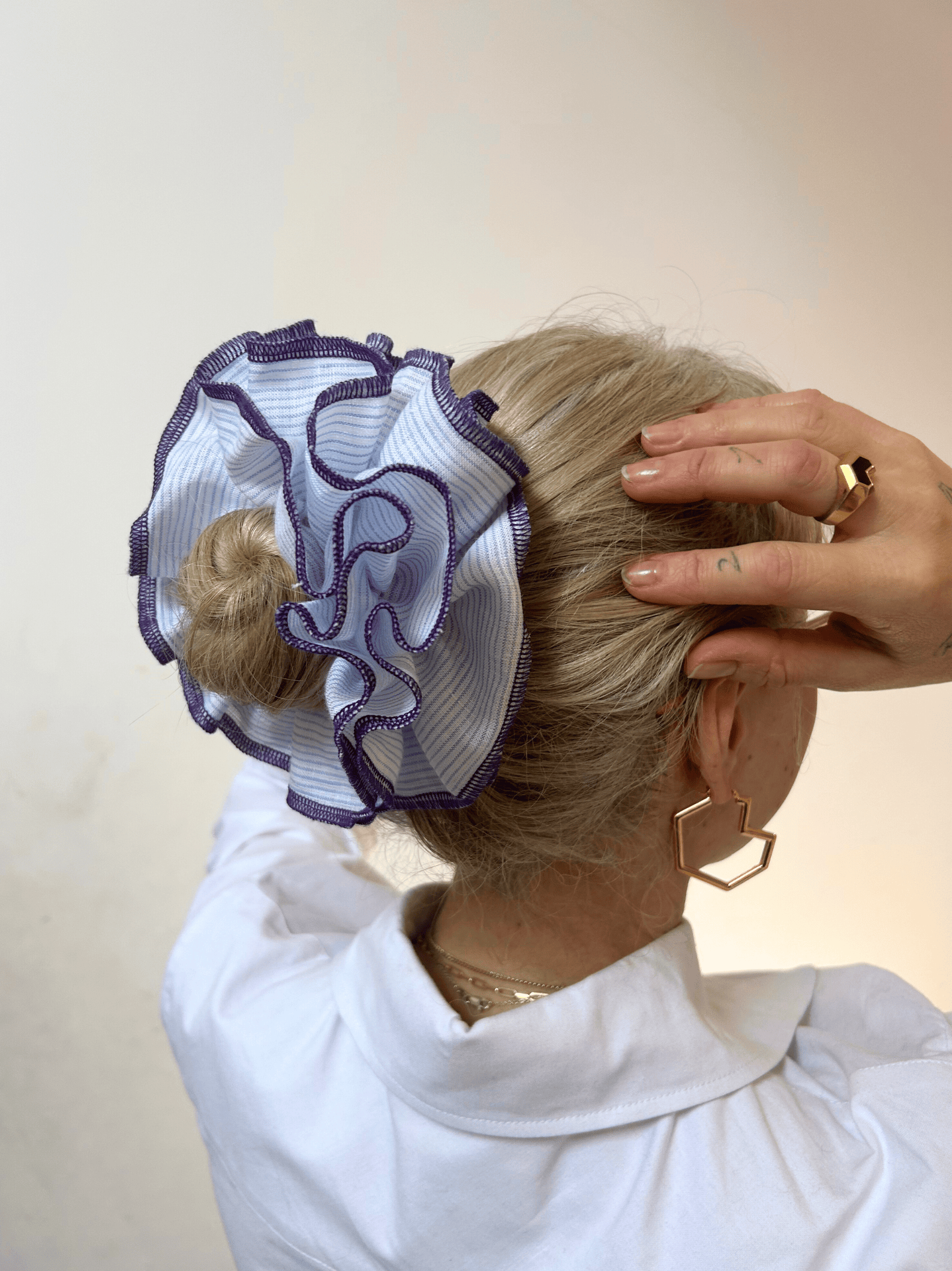 No More Nobody Azaria Organic Linen Scrunchie
