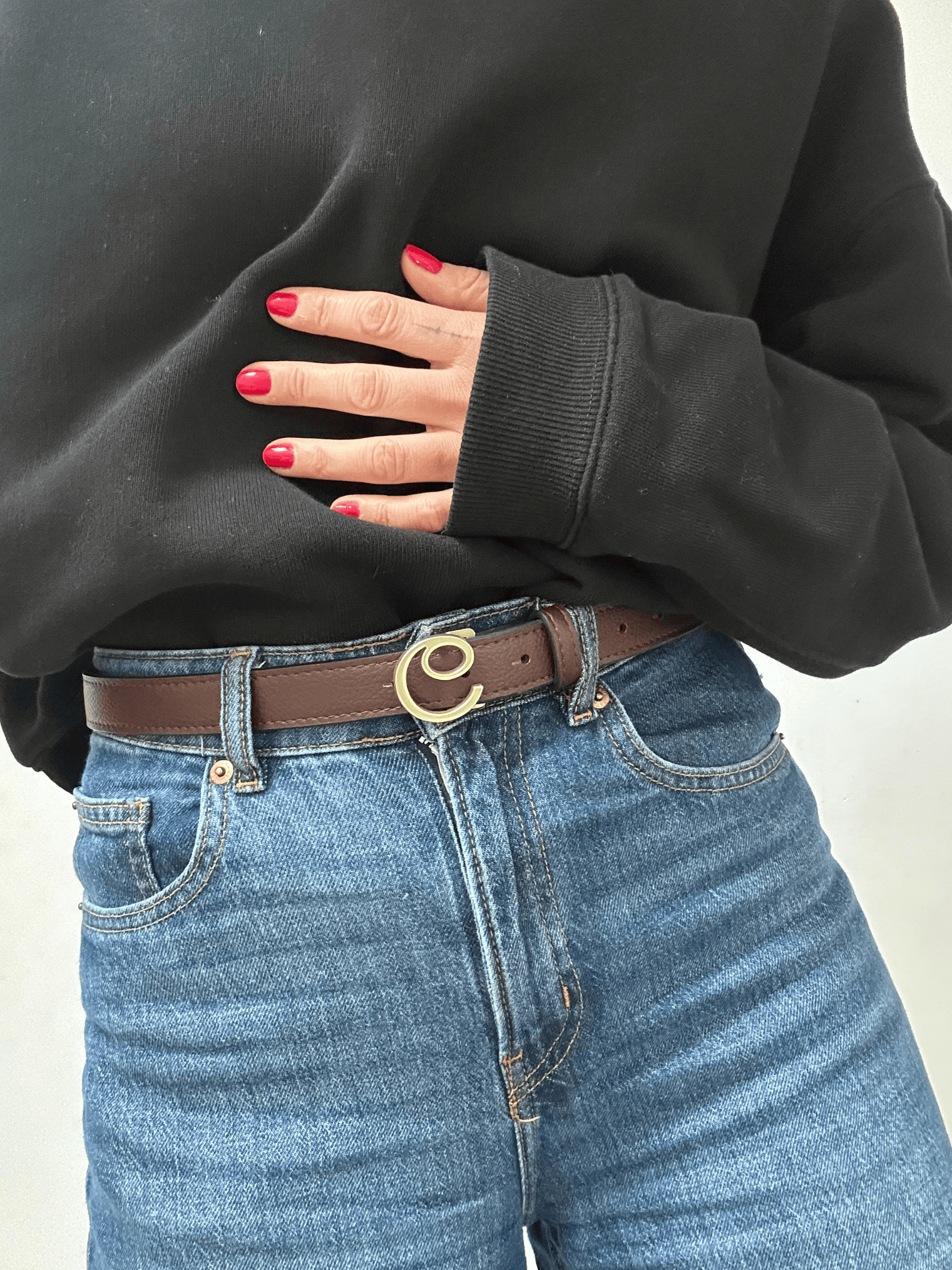 No More Nobody Diane Vegan Leather Brown Belt