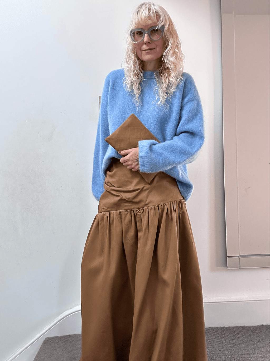 No More Nobody Hilda Organic Cotton Gathered Maxi Skirt