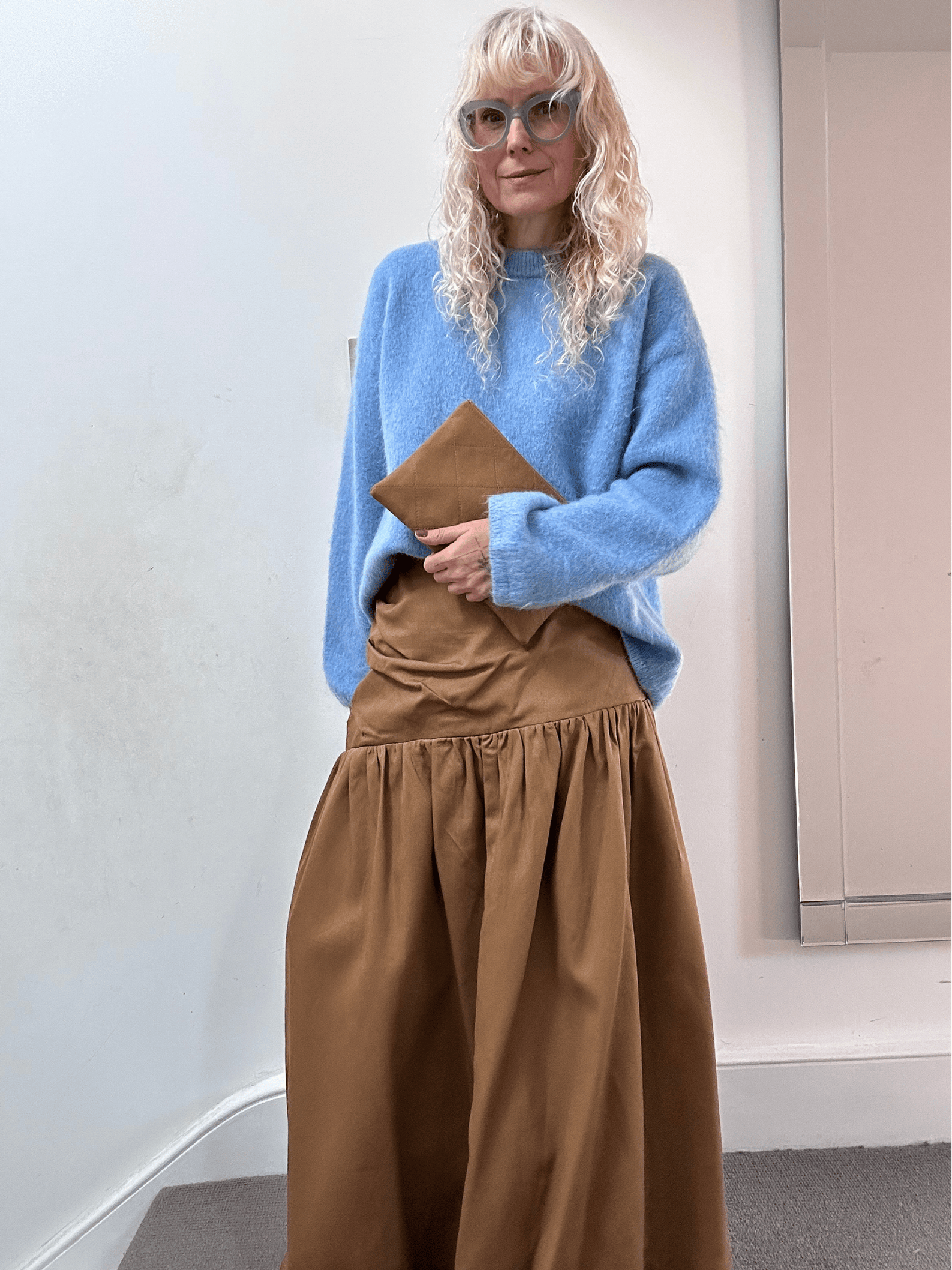 No More Nobody Hilda Organic Cotton Gathered Maxi Skirt
