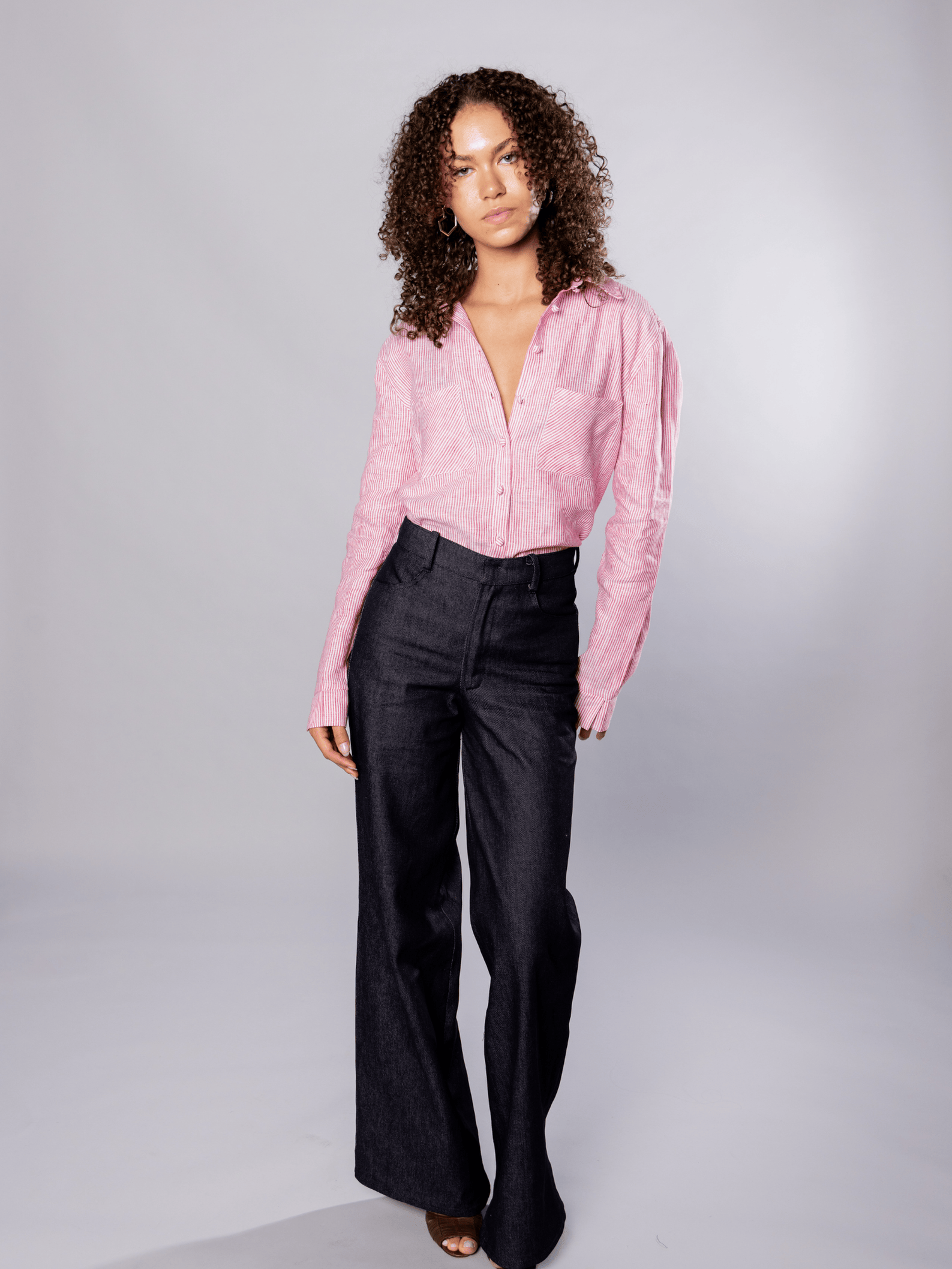 No More Nobody Katherina Smart Denim Trousers