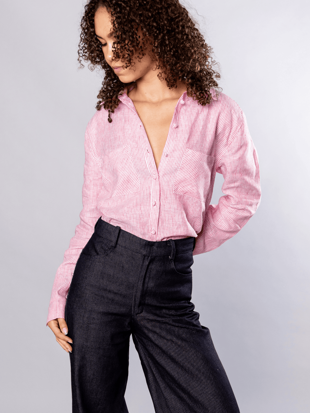 No More Nobody Katherina Smart Denim Trousers