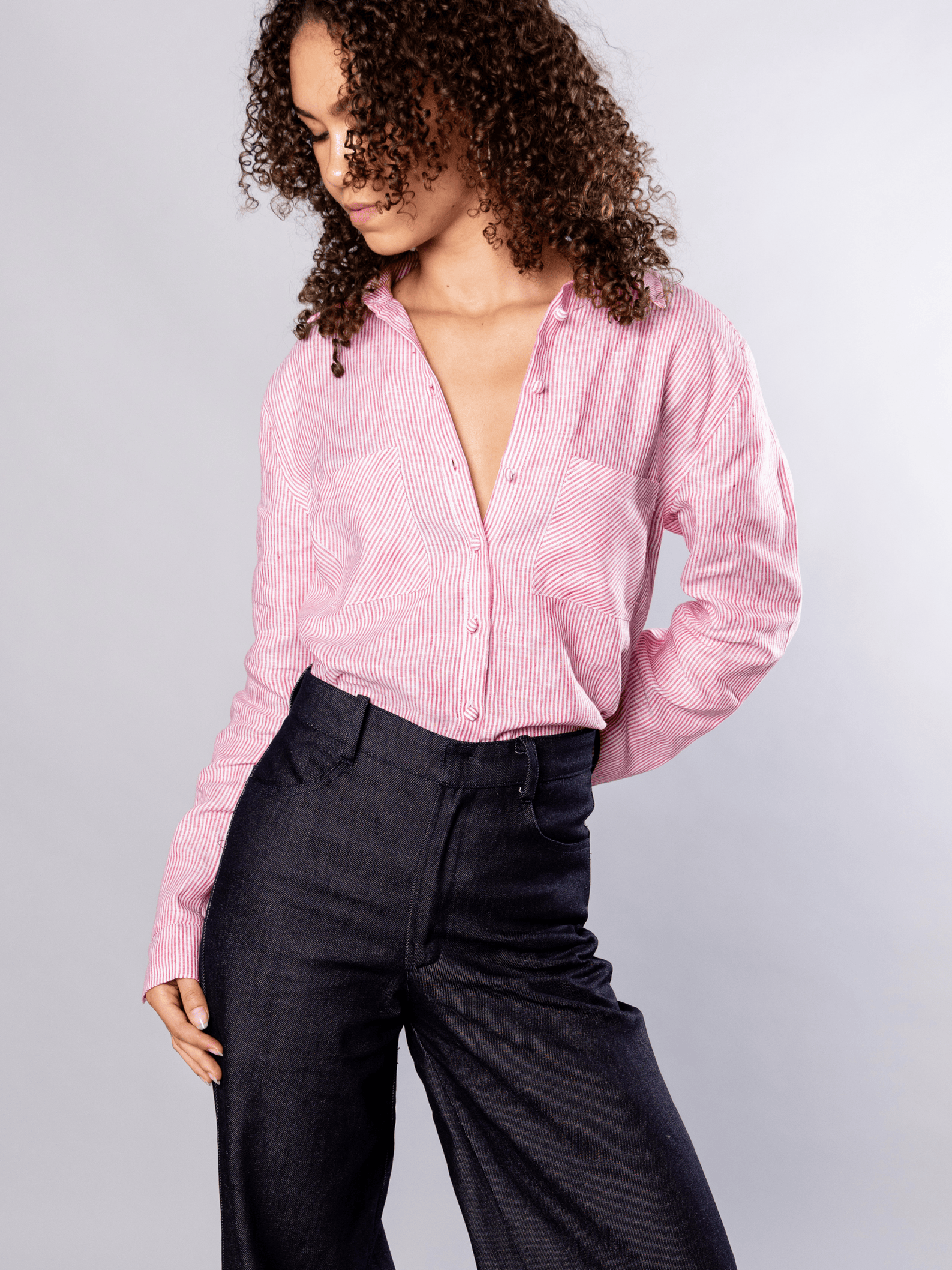 No More Nobody Katherina Smart Denim Trousers