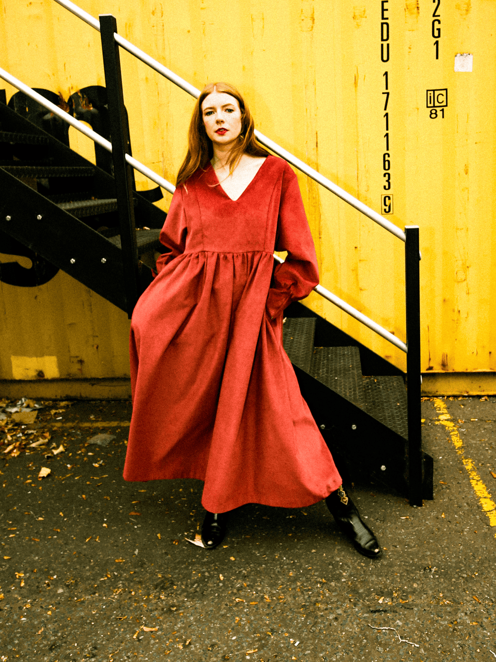 No More Nobody Michelle Oversized Corduroy Maxi Dress