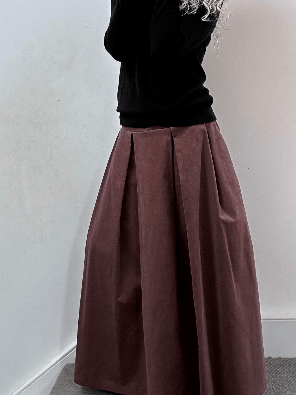 No More Nobody Valery Corduroy Maxi Skirt