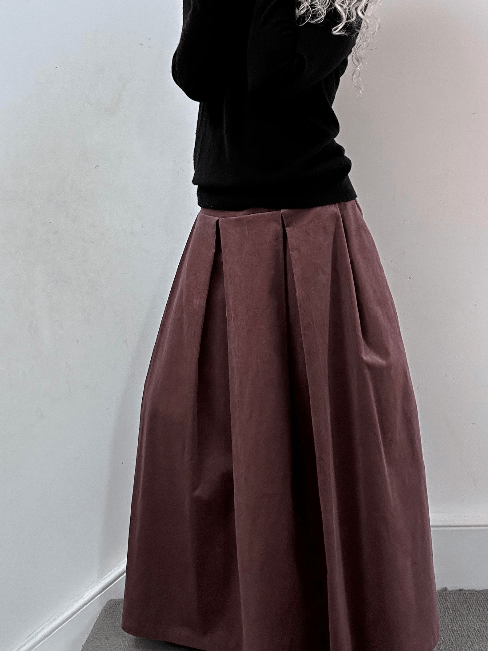 No More Nobody Valery Corduroy Maxi Skirt