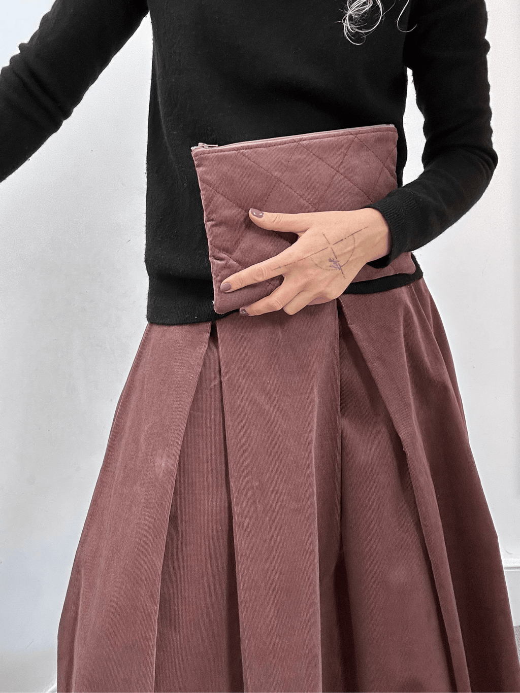 No More Nobody Valery Corduroy Maxi Skirt