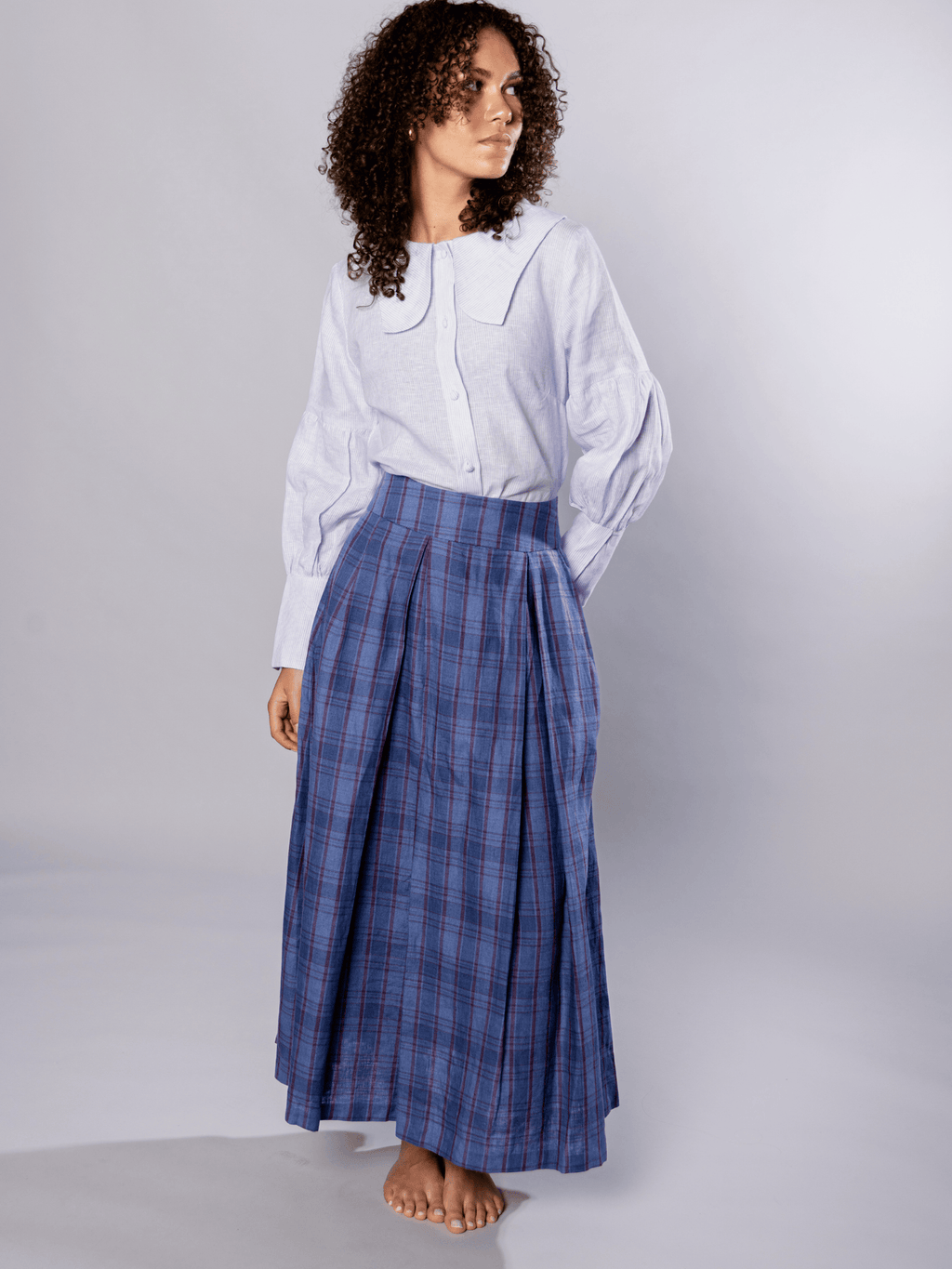 No More Nobody Valery Organic Linen Maxi Skirt