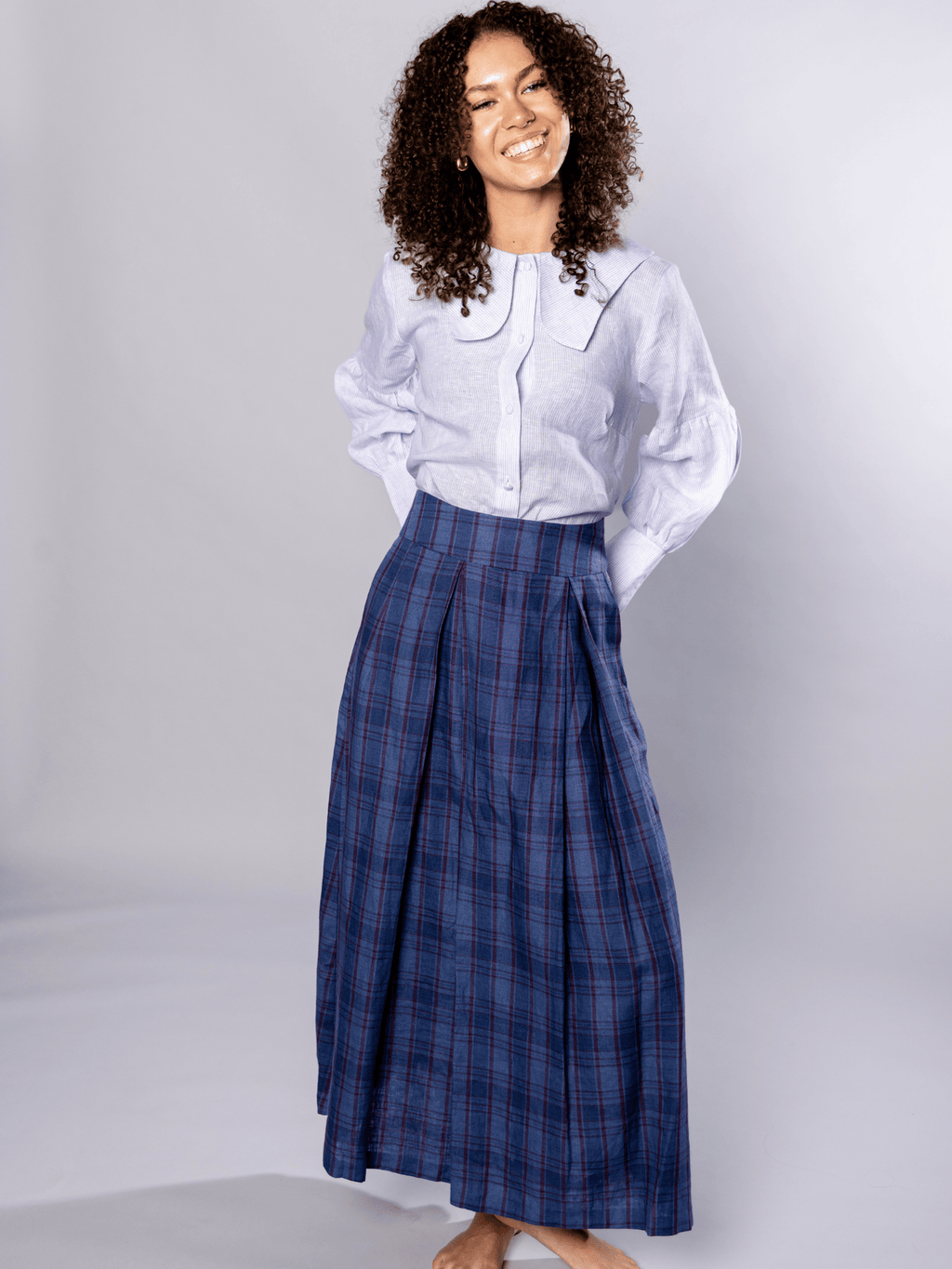 No More Nobody Valery Organic Linen Maxi Skirt