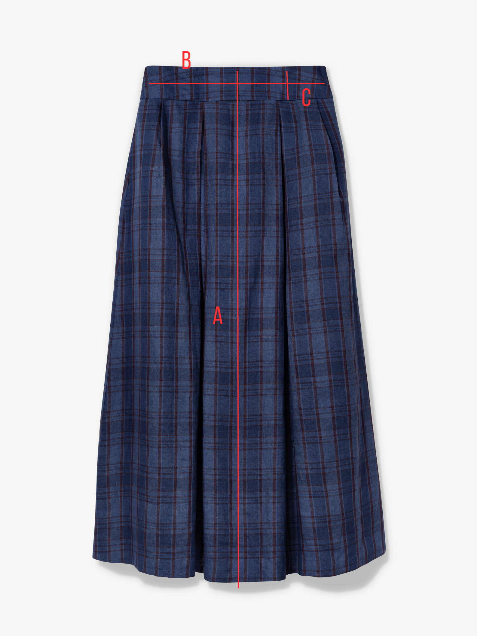 No More Nobody Valery Organic Linen Maxi Skirt