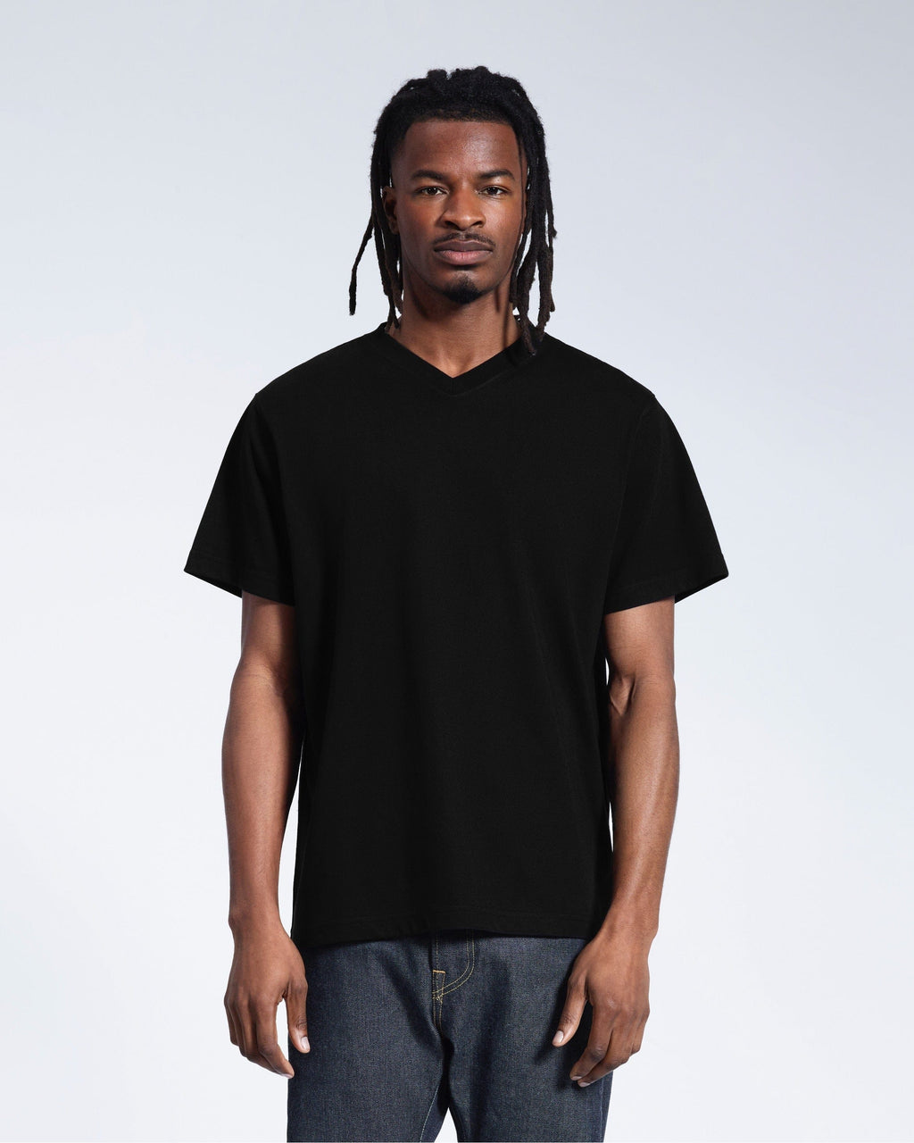 PLAINANDSIMPLE Oversized V-Neck T-Shirt